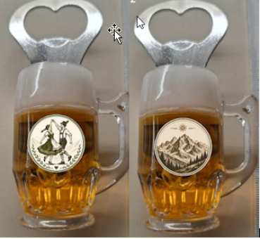 Magnet Bierkrug mit Öffner
